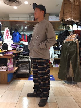 「and wander（アンドワンダー）のアイテム（ブルゾン）」を使った、funatoさん（メンズ・166cm）の秋コーディネート