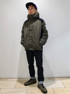 「BURLAP OUTFITTER（バーラップアウトフィッター）のアイテム（ダウンジャケット/コート）」を使った、funatoさん（メンズ・166cm）の秋コーディネート