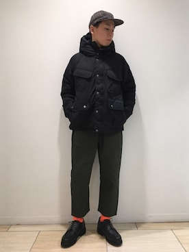 「MANASTASH（マナスタッシュ）のアイテム（ジャケット/アウター）」を使った、funatoさん（メンズ・166cm）の冬コーディネート