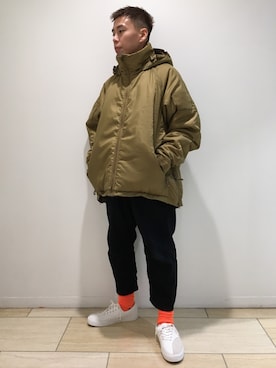 「BEYOND（ビヨンド）のアイテム（ジャケット/アウター）」を使った、funatoさん（メンズ・166cm）の冬コーディネート