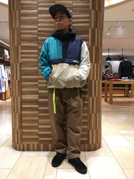 「MANASTASH（マナスタッシュ）のアイテム（ジャケット/アウター）」を使った、funatoさん（メンズ・166cm）の冬コーディネート
