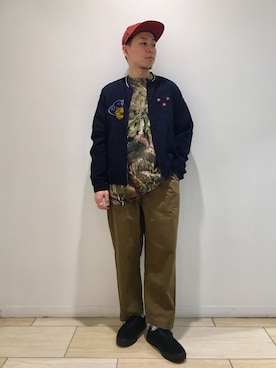 「レイヤードstyle」｜「アイテム（その他シューズ）」を使った、funatoさん（メンズ・166cm）の冬コーディネート