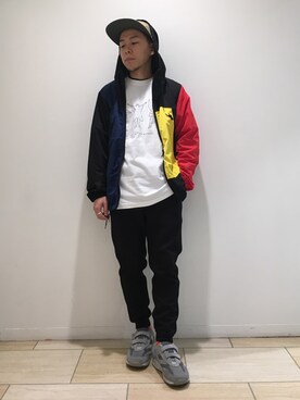 「and wander（アンドワンダー）のアイテム（トップス）」を使った、funatoさん（メンズ・166cm）の春コーディネート