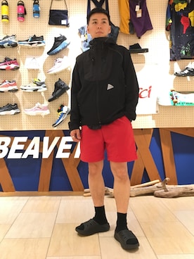 「HOKA（ホカ）のHOKA ONE ONE/ホカ オネオネ　ORA RECOVERY SLIDE（サンダル）」を使った、funatoさん（メンズ・166cm）の夏コーディネート