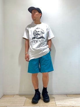 「COMMON EDUCATION（コモンエデュケーション）のアイテム」を使った、funatoさん（メンズ・165cm）の夏コーディネート