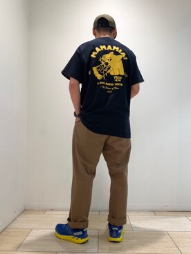 「AlexanderLeeChang（アレキサンダーリーチャン）のアイテム（トップス）」を使った、funatoさん（メンズ・165cm）の夏コーディネート