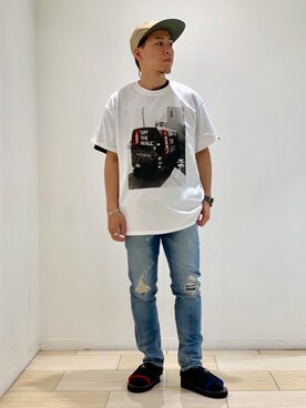 「VANS（バンズ）のアイテム（トップス）」を使った、funatoさん（メンズ・165cm）の夏コーディネート