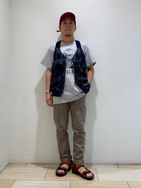 「COMMON EDUCATION（コモンエデュケーション）のアイテム」を使った、funatoさん（メンズ・166cm）の夏コーディネート