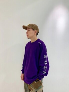 「AlexanderLeeChang（アレキサンダーリーチャン）のアイテム（トップス）」を使った、funatoさん（メンズ・166cm）の夏コーディネート