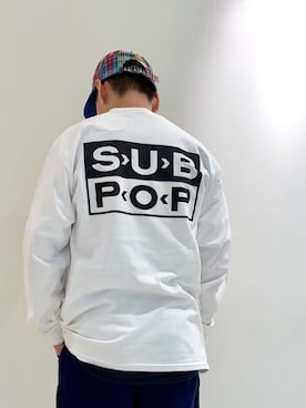 「SUB POP（サブポップ）のアイテム（トップス）」を使った、funatoさん（メンズ・166cm）の秋コーディネート