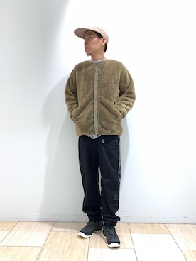 「MANASTASH（マナスタッシュ）のアイテム（ジャケット/アウター）」を使った、funatoさん（メンズ・166cm）の秋コーディネート