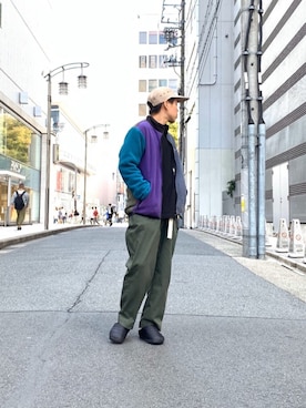 「MANASTASH（マナスタッシュ）のアイテム（ジャケット/アウター）」を使った、funatoさん（メンズ・166cm）の秋コーディネート