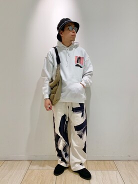 「WILD THINGS（ワイルドシングス）のアイテム（帽子）」を使った、funatoさん（メンズ・166cm）の秋コーディネート