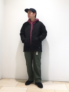 「MANASTASH（マナスタッシュ）のアイテム（ジャケット/アウター）」を使った、funatoさん（メンズ・166cm）の秋コーディネート