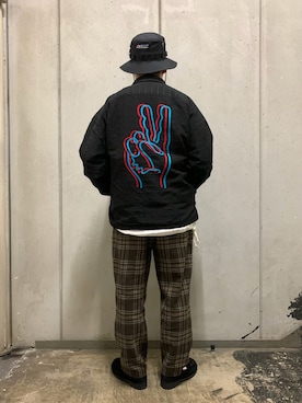 「CEASTERS（ケステル）のアイテム」を使った、funatoさん（メンズ・166cm）の冬コーディネート