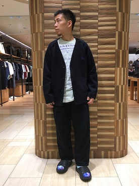 「HOKA（ホカ）のHOKA ONE ONE/ホカ オネオネ　ORA RECOVERY SLIDE（サンダル）」を使った、funatoさん（メンズ・166cm）の夏コーディネート