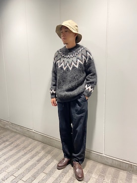 「TIGRE BROCANTE（ティグルブロカンテ）のアイテム（パンツ）」を使った、funatoさん（メンズ・166cm）の秋コーディネート