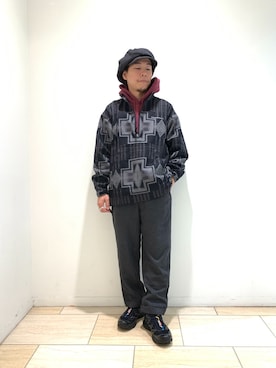 「BEAVER名古屋」｜「アイテム（ブルゾン）」を使った、funatoさん（メンズ・166cm）の秋コーディネート