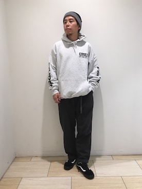 「SUB POP（サブポップ）のアイテム（トップス）」を使った、funatoさん（メンズ・166cm）の秋コーディネート