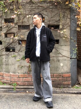 「BEAVER名古屋」｜「アイテム（ブルゾン）」を使った、funatoさん（メンズ・166cm）の秋コーディネート