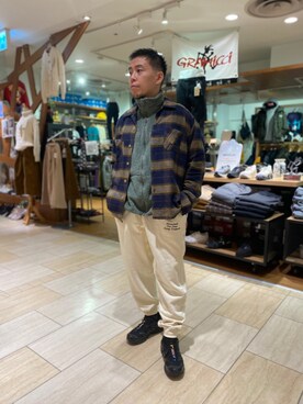 「BEAVER名古屋」｜「アイテム（ブルゾン）」を使った、funatoさん（メンズ・166cm）の秋コーディネート