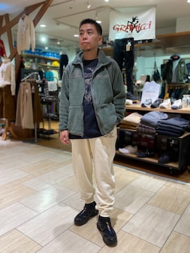 「BEAVER名古屋」｜「アイテム（ブルゾン）」を使った、funatoさん（メンズ・166cm）の秋コーディネート