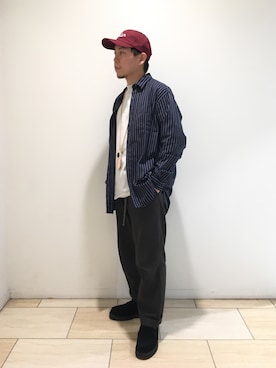 「MANASTASH（マナスタッシュ）のアイテム（キーケース/キーアクセサリー）」を使った、funatoさん（メンズ・166cm）の冬コーディネート