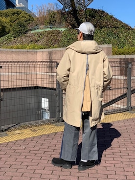 「BEAVER名古屋」｜「アイテム（マウンテンパーカー）」を使った、funatoさん（メンズ・166cm）の冬コーディネート