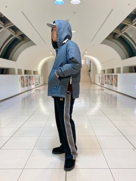 「BEAVER名古屋」｜「アイテム（ブルゾン）」を使った、funatoさん（メンズ・166cm）の春コーディネート