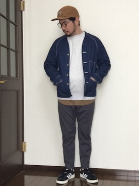 「キャルオーライン」｜ISOPさん（メンズ・170cm）の春コーディネート