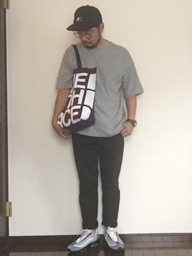 「zozoデニム」｜「アイテム（キャップ）」を使った、ISOPさん（メンズ・170cm）の夏コーディネート