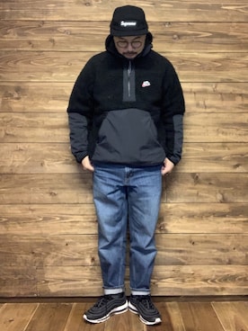 「AIR MAX」｜「アイテム（その他アウター）」を使った、ISOPさん（メンズ・170cm）の冬コーディネート