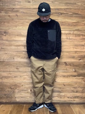 「UNIQLO U」｜「アイテム（帽子）」を使った、ISOPさん（メンズ・170cm）の冬コーディネート