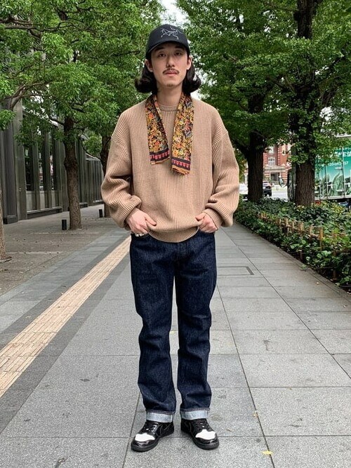 Beams Menbeamsさんのニット セーターを使ったコーディネート Zozotown