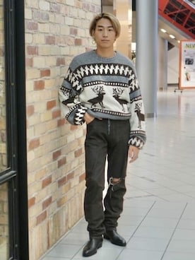 「BEAMS（ビームス）のアイテム（ブーツ）」を使った、BEAMSさん（メンズ・170cm）の秋コーディネート