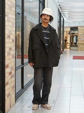 「BEAMS（ビームス）のアイテム（その他アウター）」を使った、BEAMSさん（メンズ・183cm）の秋コーディネート