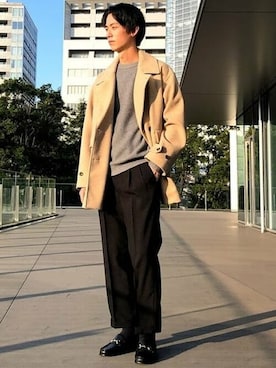 「BEAMS（ビームス）のアイテム（その他アウター）」を使った、BEAMSさん（メンズ・182cm）の秋コーディネート