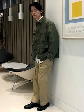 BEAMSさん（メンズ・182cm）の秋コーディネート