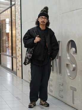 BEAMSさん（メンズ・183cm）の秋コーディネート