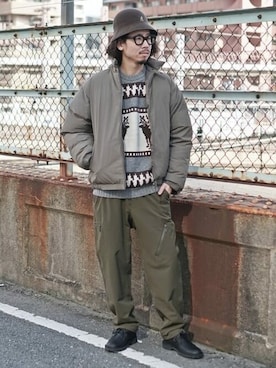 「BEAMS（ビームス）のアイテム（ブーツ）」を使った、BEAMSさん（メンズ・177cm）の秋コーディネート