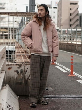 「BEAMS（ビームス）のアイテム（ダウンジャケット/コート）」を使った、BEAMSさん（メンズ・175cm）の秋コーディネート