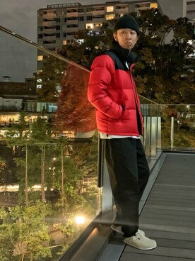 「northface」｜「アイテム（ブルゾン）」を使った、BEAMSさん（メンズ・178cm）の冬コーディネート