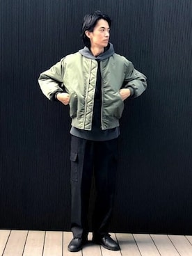 BEAMSさん（メンズ・182cm）の冬コーディネート