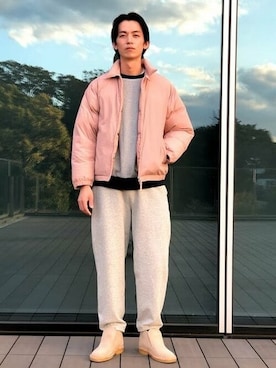 BEAMSさん（メンズ・182cm）の冬コーディネート