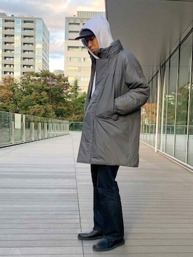 「BEAMS（ビームス）のアイテム（その他アウター）」を使った、BEAMSさん（メンズ・178cm）の冬コーディネート