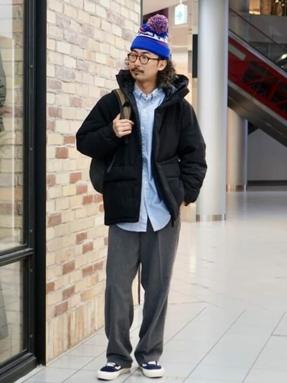 BEAMS　テックウールワイドスラックス　M BEAMS（ビームス）の「BEAMS / テックウール ワイド スラックス