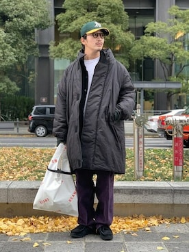 「BEAMS（ビームス）のアイテム（その他アウター）」を使った、BEAMSさん（メンズ・169cm）の冬コーディネート