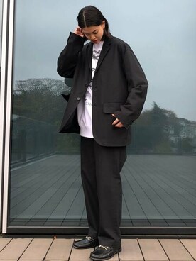 「BEAMS（ビームス）のアイテム（その他アウター）」を使った、BEAMSさん（メンズ・170cm）の冬コーディネート
