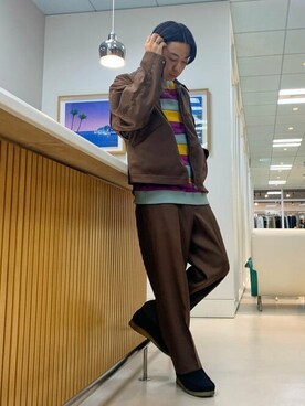 BEAMSさん（メンズ・170cm）の冬コーディネート