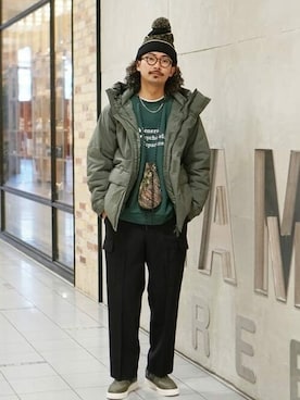 BEAMSさん（メンズ・183cm）の冬コーディネート